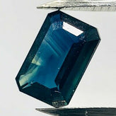 Echter Blauer Saphir Octagon 0.74ct 6.4x4.2mm