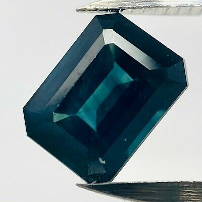 Echter Blauer Saphir Octagon 1.23ct 6.9x5.1mm