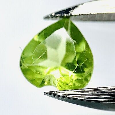 Echtes Grüner Peridot Herz 5mm