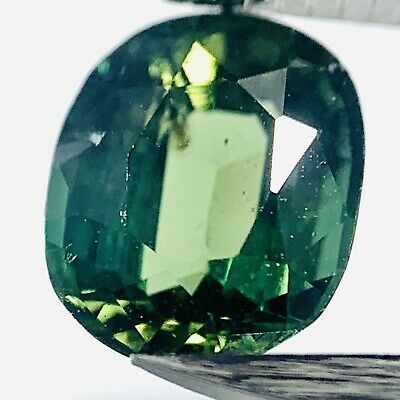 Echter Grüner Ovaler Saphir 0.95ct 6.2x5.2mm