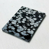 Echter Schneeflocken Obsidian Rechteck Platte 36.92ct 40x30mm