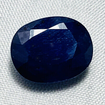 Echter Grosser Blauer Ovaler Saphir 8.19ct 13.9x11.1mm