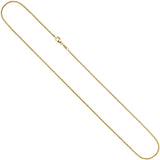 Erbskette 333 Gelbgold 2,5 mm 42 cm Gold Kette Halskette Goldkette Karabiner