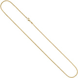 Erbskette 333 Gelbgold 1,5 mm 36 cm Gold Kette Halskette Goldkette Karabiner