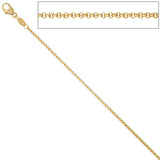 Erbskette 333 Gelbgold 1,5 mm 36 cm Gold Kette Halskette Goldkette Karabiner