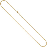 Erbskette 585 Gelbgold 1,5 mm 36 cm Gold Kette Halskette Goldkette Karabiner