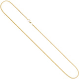 Bingokette 585 Gelbgold 1,5 mm 45 cm Gold Kette Halskette Goldkette Karabiner