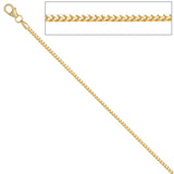 Bingokette 585 Gelbgold 1,5 mm 45 cm Gold Kette Halskette Goldkette Karabiner