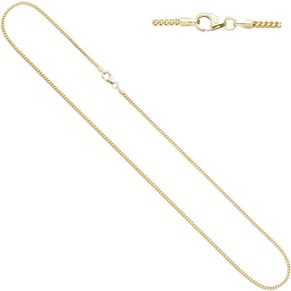 Bingokette 585 Gelbgold 1,5 mm 45 cm Gold Kette Halskette Goldkette Karabiner