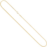 Bingokette 585 Gelbgold 1,5 mm 50 cm Gold Kette Halskette Goldkette Karabiner