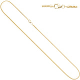 Bingokette 585 Gelbgold 1,5 mm 50 cm Gold Kette Halskette Goldkette Karabiner