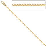 Bingokette 585 Gelbgold 1,2 mm 45 cm Gold Kette Halskette Goldkette Karabiner