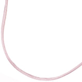 Collier Halskette Seide rosÈ 42 cm, Verschluss 925 Silber Kette