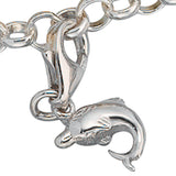 Einhänger Charm Delfin 925 Sterling Silber rhodiniert