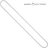 Schlangenkette 333 Weißgold 1,4 mm 45 cm Gold Kette Halskette Weißgoldkette