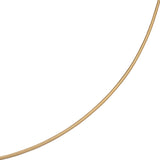 Halsreif 585 Gelbgold 1,1 mm 50 cm Gold Kette Halskette Goldhalsreif Karabiner