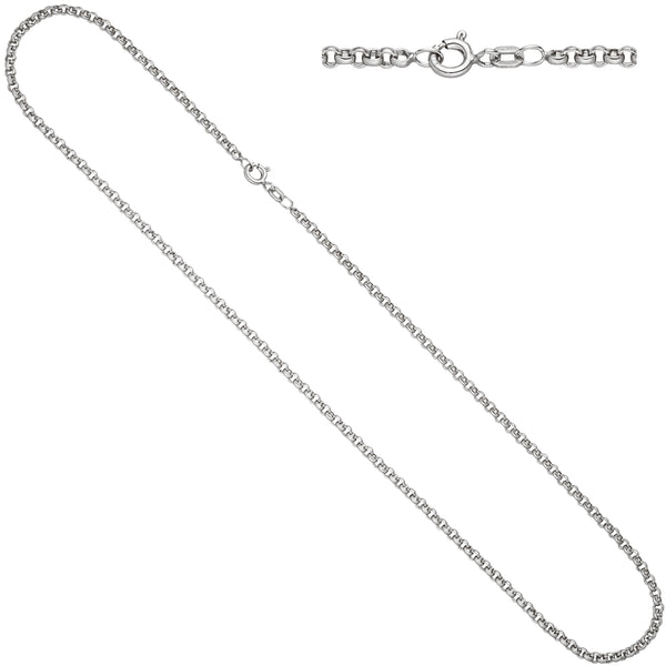 Erbskette 925 Sterling Silber 2,5 mm 70 cm Halskette Kette Silberkette Federring