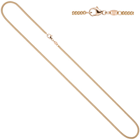 Panzerkette 585 Rotgold 2,0 mm 50 cm Gold Kette Halskette Rotgoldkette Karabiner