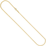 Panzerkette 333 Gelbgold 2,3 mm 70 cm Gold Kette Halskette Goldkette Karabiner