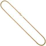 Erbskette 585 Gelbgold 3,4 mm 45 cm Gold Kette Halskette Goldkette Karabiner