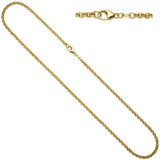 Erbskette 585 Gelbgold 3,4 mm 45 cm Gold Kette Halskette Goldkette Karabiner