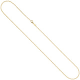 Weit-Ankerkette 585 Gelbgold 2 mm 50 cm Karabiner Gold Kette Halskette Goldkette