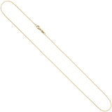 Ankerkette 585 Gelbgold diamantiert 0,6 mm 42 cm Gold Kette Halskette Goldkette
