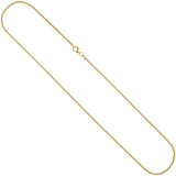 Schlangenkette 585 Gelbgold 1,6 mm 50 cm Karabiner Gold Kette Goldkette