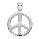 Anhänger Peace 925 Sterling Silber rhodiniert