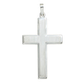 Anhänger Kreuz 925 Sterling Silber matt Kreuzanhänger Silberkreuz