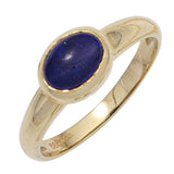 Damen Ring 585 Gold Gelbgold 1 Lapislazuli blau Goldring