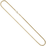 Zopfkette 585 Gelbgold 2,6 mm 45 cm Gold Kette Halskette Goldkette Karabiner