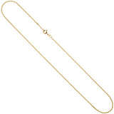 Ankerkette 585 Gelbgold 1,2 mm 45 cm Gold Kette Halskette Goldkette Federring