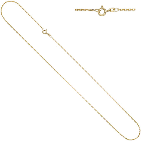 Ankerkette 333 Gelbgold 1,6 mm 42 cm Gold Kette Halskette Goldkette Federring