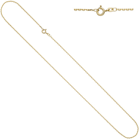 Ankerkette 333 Gelbgold 1,9 mm 42 cm Gold Kette Halskette Goldkette Federring