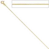 Venezianerkette 585 Gelbgold 1,0 mm 45 cm Gold Kette Halskette Goldkette
