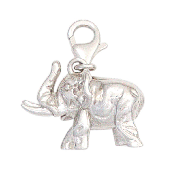 Einhänger Charm Elefant 925 Sterling Silber rhodiniert