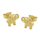 Ohrstecker Ohrring 6x7mm kleiner Elefant glänzend 9Kt GOLD