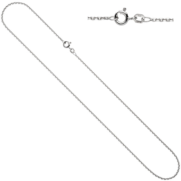 Ankerkette 925 Silber 1,5 mm 42 cm Halskette Kette Silberkette Federring