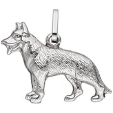 Anhänger Schäferhund Hund 925 Sterling Silber Silberanhänger