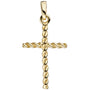 Anhänger Kreuz schmal 333 Gold Gelbgold Kreuzanhänger Goldkreuz