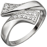 Damen Ring 925 Sterling Silber mit Zirkonia Silberring