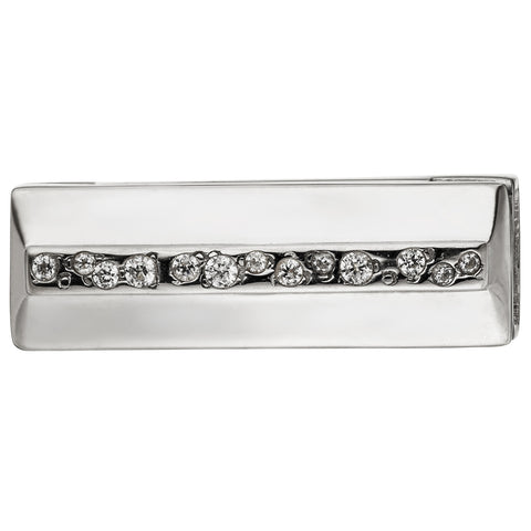 Magnet-Schließe 925 Silber mit Zirkonia Verschluss für 2-reihige Perlenketten