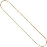 Schlangenkette aus 585 Gelbgold 2,4 mm 45 cm Gold Kette Halskette Goldkette