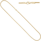 Schlangenkette aus 585 Gelbgold 2,4 mm 45 cm Gold Kette Halskette Goldkette