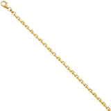 Ankerarmband 333 Gold Gelbgold diamantiert 21 cm Armband Goldarmband