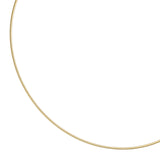 Halsreif 925 Sterling Silber gold vergoldet 1,5 mm 45 cm Kette Halskette