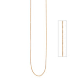 Venezianerkette 925 Silber rotgold vergoldet 0,8 mm 45 cm Kette Halskette