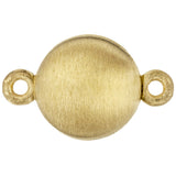 Magnet-Schließe 925 Silber gold vergoldet matt Verschluss für Perlenketten