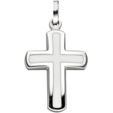 Anhänger Kreuz 925 Silber weiß Kreuzanhänger Silberanhänger Silberkreuz